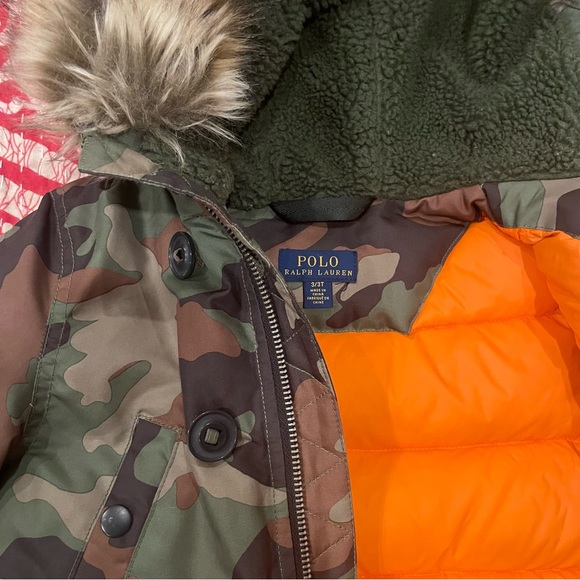 Polo Ralph Lauren Little Boys Camo Water-Resistant Down Parka Jacket 3 - Picture 9 of 10